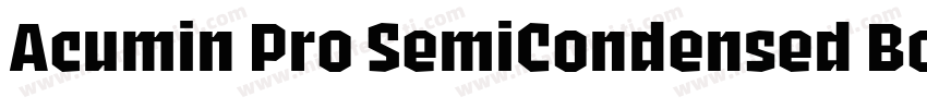 Acumin Pro SemiCondensed Bold字体转换